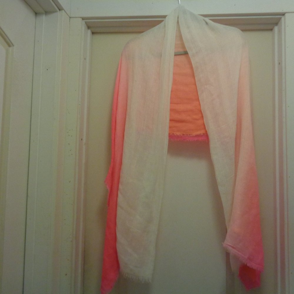 GREEK ISLANDS BOHO GAUZY COTTONY LONG SCARF SHAWL